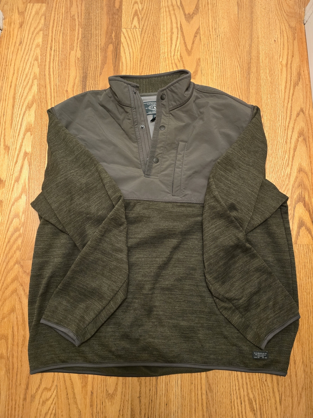 G.H. Bass & Co. Olive Green Pullover Jacket